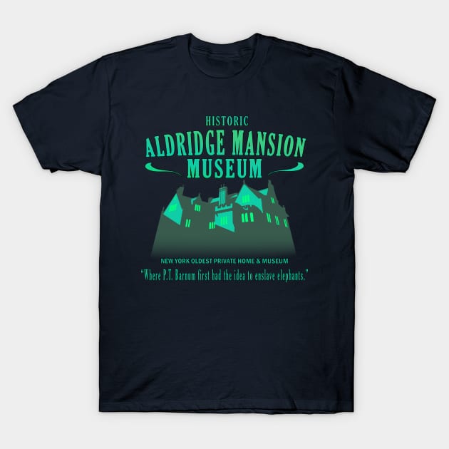 Ghostbusters Aldridge Mansion T-Shirt by rexthinks